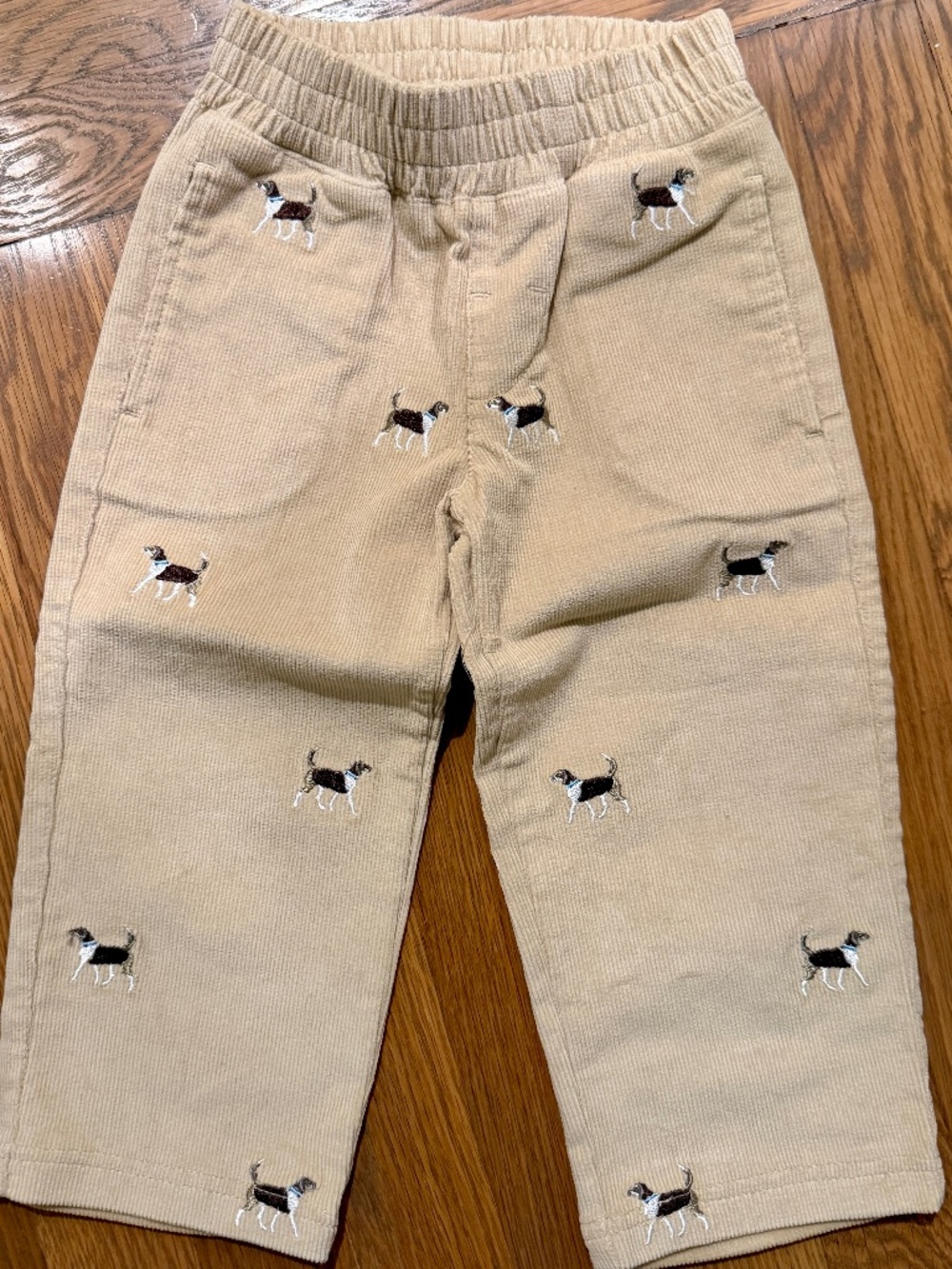The Beaufort Bonnet Co Boys Tan Dog Sheffield Corduroy Pants NW0T Size 2T